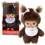 Sekiguchi Bebichhichi: Klasszikus kislány rózsaszín előkével - 15 cm