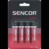 Sencor SBA R6 Cink-szén ceruzaelem AA (4db /csomag) (SBA R6 4BP AA Zn)