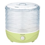 Sencor SFD 757GG 250 W, 5 szita, 23 cm átmérő Zöld-Fehér-Átlátszó aszalógép