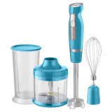 Sencor SHB4467TQEUE3 1000 W, 700 ml, 85 dB türkiz-inox-átlátszó botmixer szett