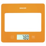 Sencor SKS 5033OR max. 5 kg, 1 g pontosság, LCD Narancs-Fehér konyhai mérleg