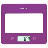 Sencor SKS 5035VT max. 5 kg, 1 g pontosság, LCD Lila-Fehér konyhai mérleg