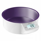 Sencor SKS SKS 4004VT max. 5 kg, 1g-os pontosság, LCD lila-fehér konyhai mérleg