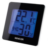 Sencor SWS 1500 B hőmérő ébresztőórával fekete