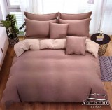 Sendia 200x220 ágyneműhuzat garnitúra, 6 részes ágynemű garnitúra, Barna ágynemű