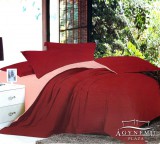 Sendia 200x220 ágyneműhuzat garnitúra, 6 részes ágynemű garnitúra, Bordó és rózsaszín ágynemű