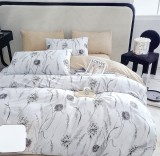 Sendia 3 részes ágyneműhuzat garnitúra, ágyneműhuzat szett, fehér Virágos ágynemű