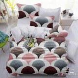 Sendia 3 részes ágyneműhuzat garnitúra, ágyneműhuzat szett, pamut ágynemű, Pasztell absztrakt ágynemű