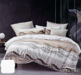 Sendia 3 részes ágyneműhuzat garnitúra, ágyneműhuzat szett, pamut ágynemű, szürke Absztrakt csíkos ágynemű