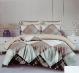 Sendia 3 részes ágyneműhuzat garnitúra, ágyneműhuzat szett, zöld Absztrakt ágynemű