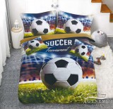 Sendia 3 részes Focis ágyneműhuzat garnitúra, zöld Focilabda ágynemű