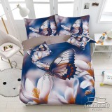 Sendia 3 részes Pillangós ágyneműhuzat garnitúra, kék Pillangó ágynemű