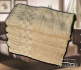 Sendia 5 részes Frottír törölköző, 70x140 cm törölköző, nyomott mintás törölköző