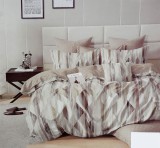 Sendia 6 részes ágyneműhuzat garnitúra, 220x200 cm ágynemű garnitúra, barna Absztrakt ágynemű