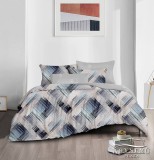 Sendia 6 részes ágyneműhuzat garnitúra, 220x200 cm ágynemű garnitúra, Szürke absztrakt ágynemű