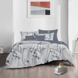 Sendia 6 részes ágyneműhuzat garnitúra, 220x200 cm ágynemű garnitúra, szürke Virágos ágynemű