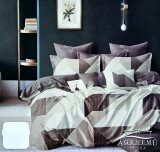 Sendia Ágyneműhuzat garnitúra, 7 részes ágynemű garnitúra szett, Barna absztrakt ágynemű