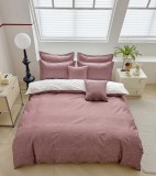 Sendia Ágyneműhuzat garnitúra, 7 részes ágynemű garnitúra szett, pasztell piros Pöttyös ágynemű