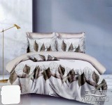 Sendia Ágyneműhuzat garnitúra, 7 részes ágynemű garnitúra szett, Szürke falevél ágynemű