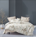 Sendia Ágyneműhuzat garnitúra, 7 részes ágynemű garnitúra szett, szürke Virágos és Pillangó ágynemű