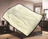 Sendia Ágytakaró pléd, nyomott mintás polár pléd, mikroszálas plüss pléd, 230x200 cm Krém virág