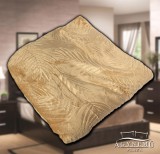 Sendia Ágytakaró pléd, nyomott mintás polár pléd, mikroszálas plüss pléd, 230x200 cm Mogyoróbarna virág