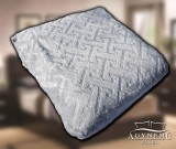 Sendia Ágytakaró pléd, nyomott mintás polár pléd, mikroszálas plüss pléd, 230x200 cm Szürke csíkos