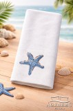 Sendia Frottír törölköző, 40x66 cm törölköző, tengerész mintás törölköző