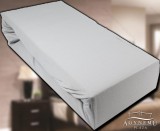 Sendia Jersey gumis lepedő 230x200 cm, Világos szürke gumis lepedő