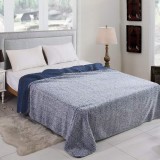 Sendia Mintás Sherpa ágytakaró pléd, 230x200 cm, színes sherpa ágytakaró, Kék