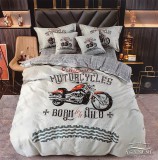 Sendia Motoros ágyneműhuzat garnitúra, 3 részes ágynemű garnitúra, Piros Chopper