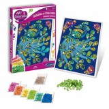 Sentosphere Csillogó pávák flitter kreatív szett