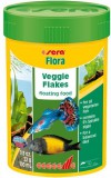 Sera Flora növényi lemezestáplálék spirulinával növényevő halaknak 100 ml