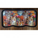 Seta Hali Eco Trend Boot Tray cipőtartó tálca Painted Cats - 38 x75 cm
