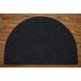 Seta Hali Eco Trend lábtörlő Contours Halfmoon Starburst Fekete - 60 x 90 cm