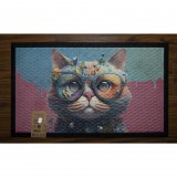 Seta Hali Eco Trend lábtörlő Soft Step Lima Mat Fancy Cat - 45 x 75 cm