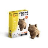 Sétáló cica 3D festhető karton puzzle (Cartonic)