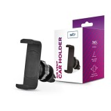 Setty TF-0063 univerzális szellőzőrácsba illeszthető autós telefontartó fekete (TF-0063)