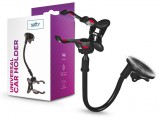 Setty univerzális műszerfalra/szélvédőre helyezhető PDA/GSM autós tartó - Setty 13485 Car Holder - fekete
