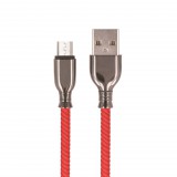 Setty USB-A - microUSB kábel 1 m 3A - piros