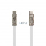 Setty Zink kábel USB-C - USB-C 1,2 m 60W KZC-C-1.2600 fehér