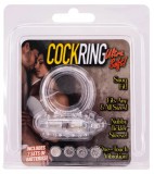 Seven Creations Cockring Silicone Vibrating Clear