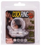 Seven Creations Cockring Silicone Vibrating Clear