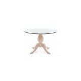 Sevensedie Ananas kerek étkezőasztal üveglappal 120x120 cm