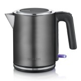 Severin WK 9342 elektromos vízforraló 1 L 2400 W Fekete, Csiszolt acél