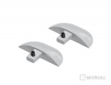 Sevroll végzáró Hide N profilhoz ezüst