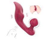 Sex HD Chomper - csikló- és anál vibrátor (piros)