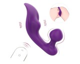 Sex HD Chomper - vízálló csikló- és anál vibrátor (lila)