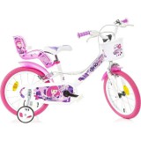 Sfera Fairy fehér bicikli 16-os méretben - Dino Bikes kerékpár