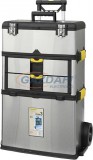 SG PRO 239040 Mobil szerszámosláda, rozsdamentes acél, 570x350x830mm